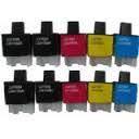KIT 10 CARTUCCE COMPATIBILI BROTHER LC900SERIE (4BK+2C+2M+2Y)