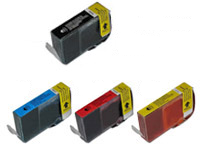 KIT 4 CARTUCCE COMPATIBILI CANON 5BK + 8C + 8M + 8Y C/CHIP.