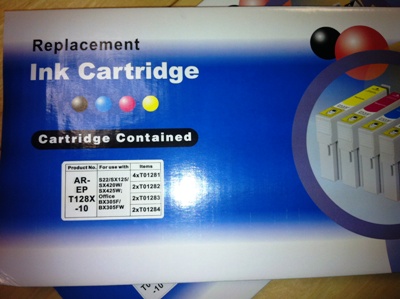 KIT 10 CARTUCCE COMP. EPSON T1281-T1282-T1283-T1284 (4BK+6COL)