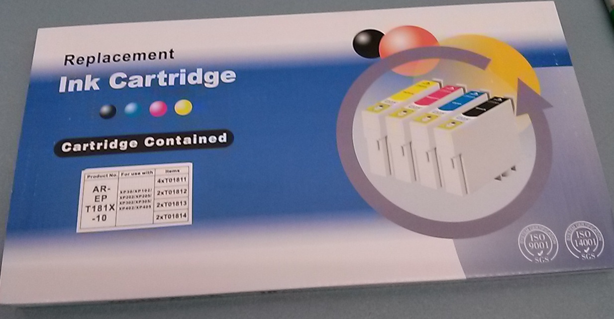 KIT 10 CARTUCCE COMP. EPSON T1811-T1812-T1813-T1814 (4BK+6COL)